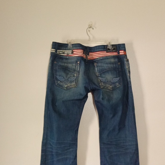 COPY - Robin's Jean distress with sequin stars July 4th  stars, red, white, blu… - Picture 5 of 16